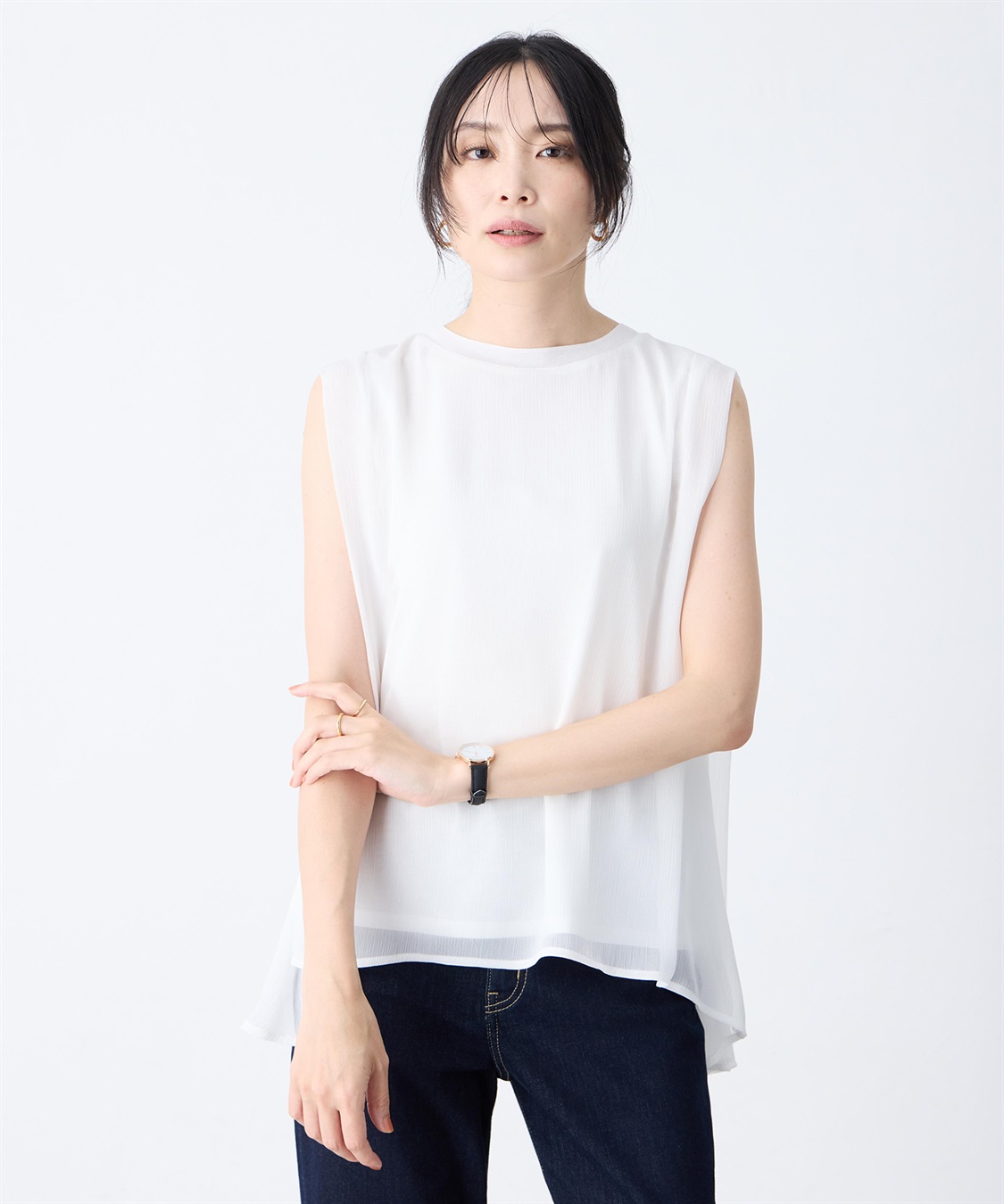 A/C DESIGN BY ALPHA CUBIC シアータックチュニックトップス_sub_6