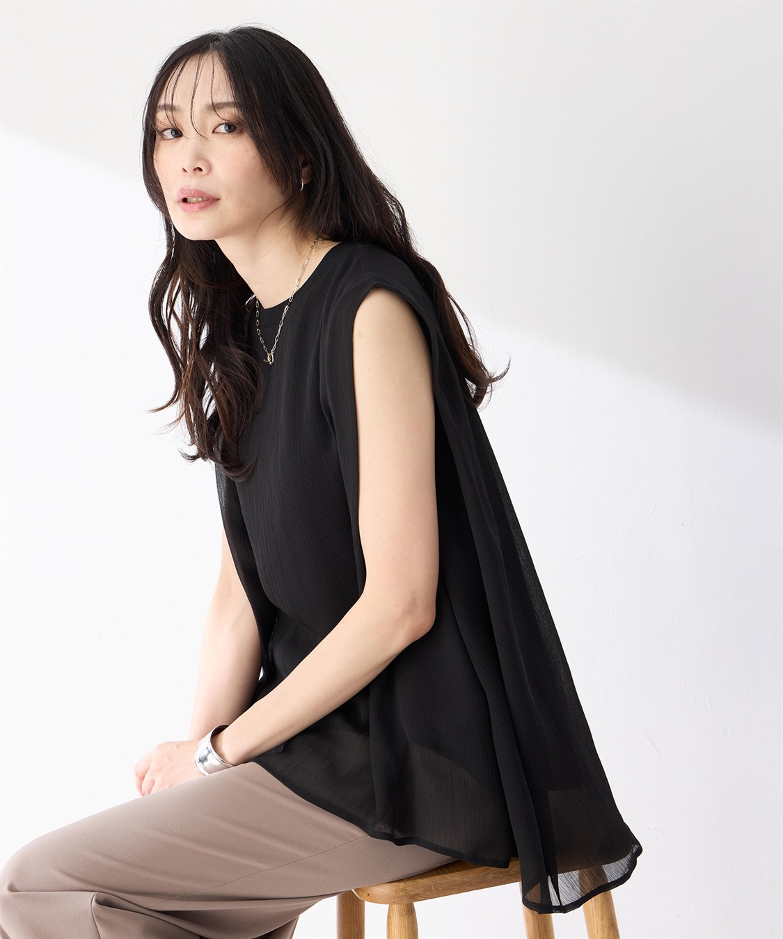 A/C DESIGN BY ALPHA CUBIC シアータックチュニックトップス_sub_8