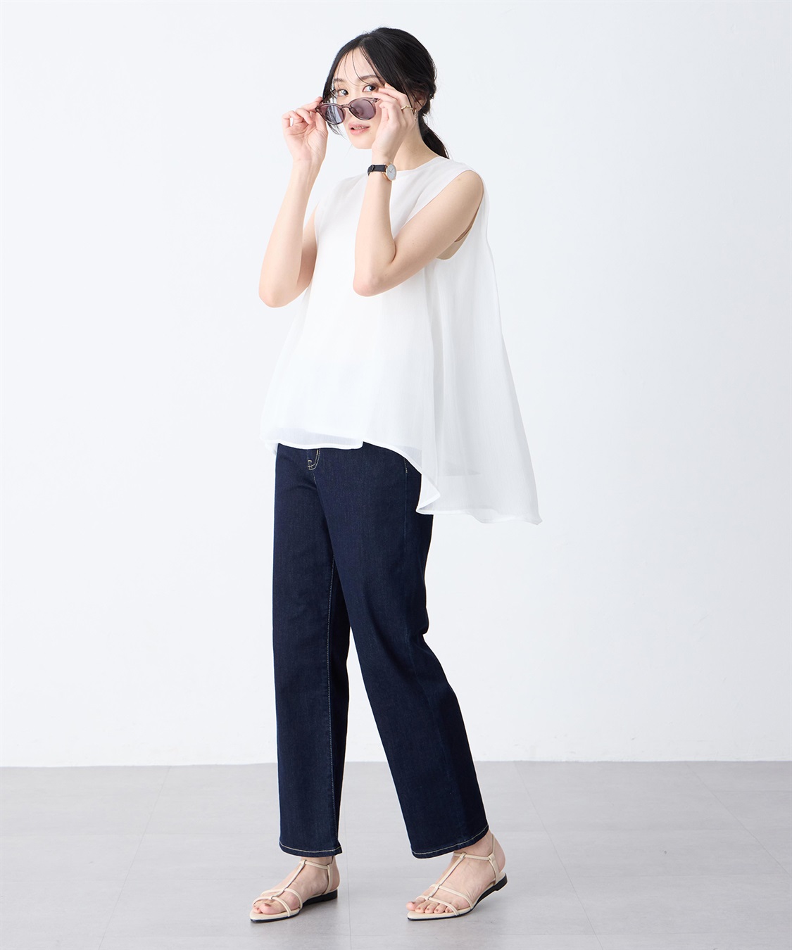 A/C DESIGN BY ALPHA CUBIC シアータックチュニックトップス_sub_14