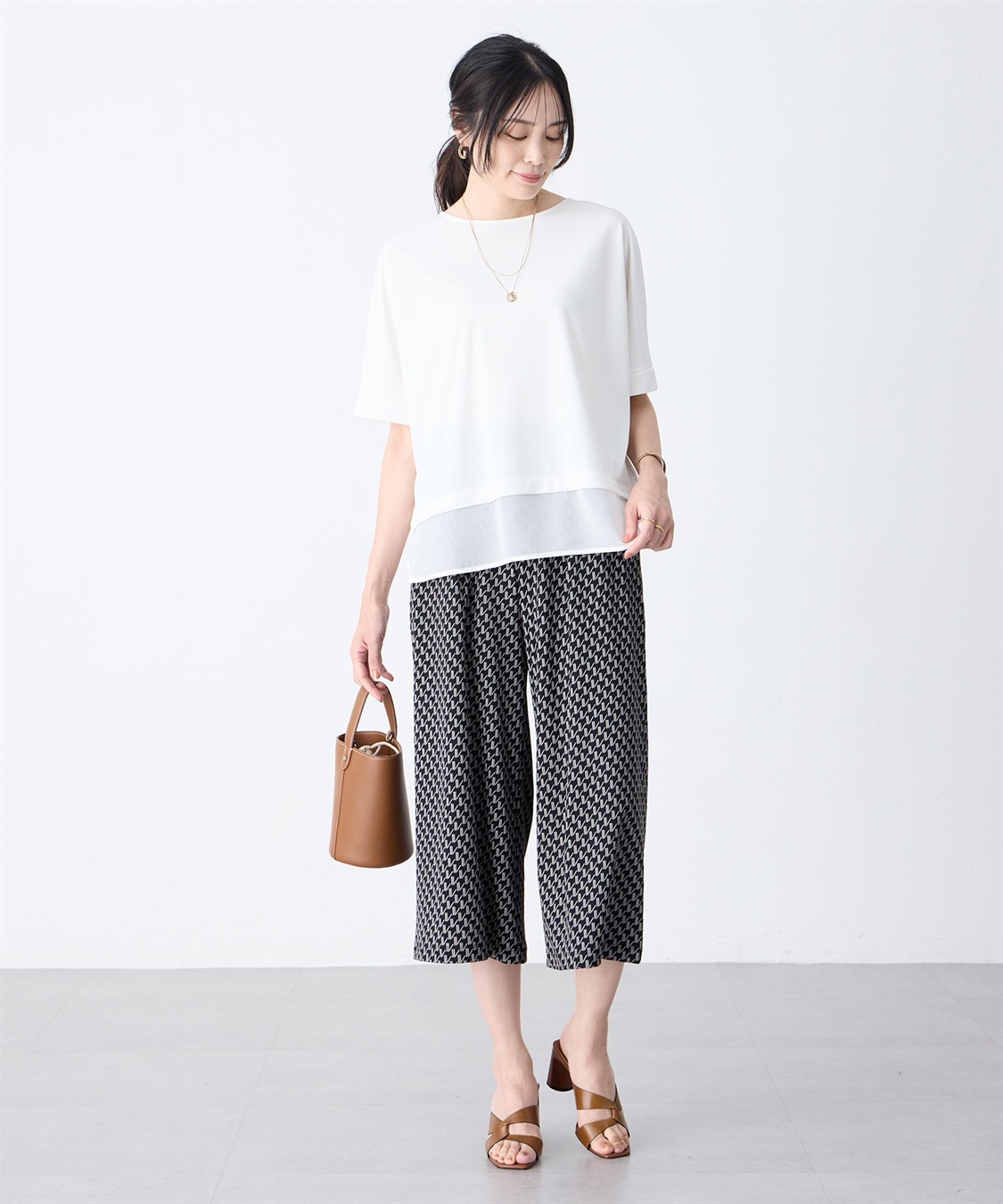 A/C DESIGN BY ALPHA CUBIC 裾シアーレイヤード風プルオーバー【接触冷感・UVカット】_sub_7