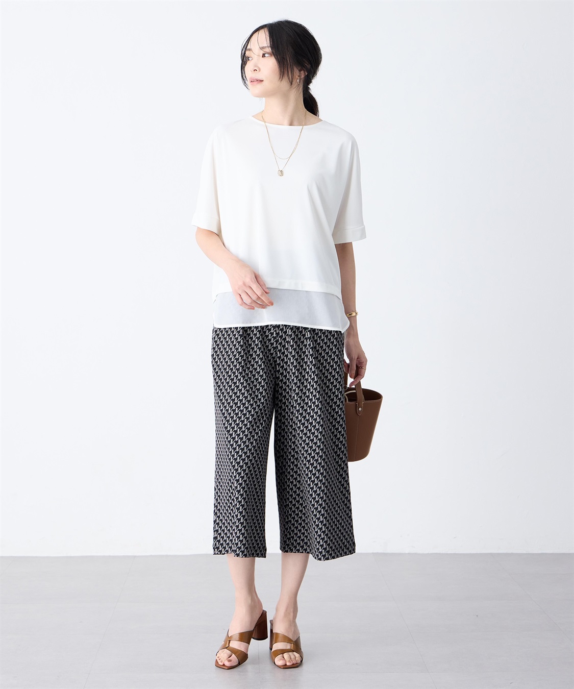 A/C DESIGN BY ALPHA CUBIC 裾シアーレイヤード風プルオーバー【接触冷感・UVカット】_sub_8