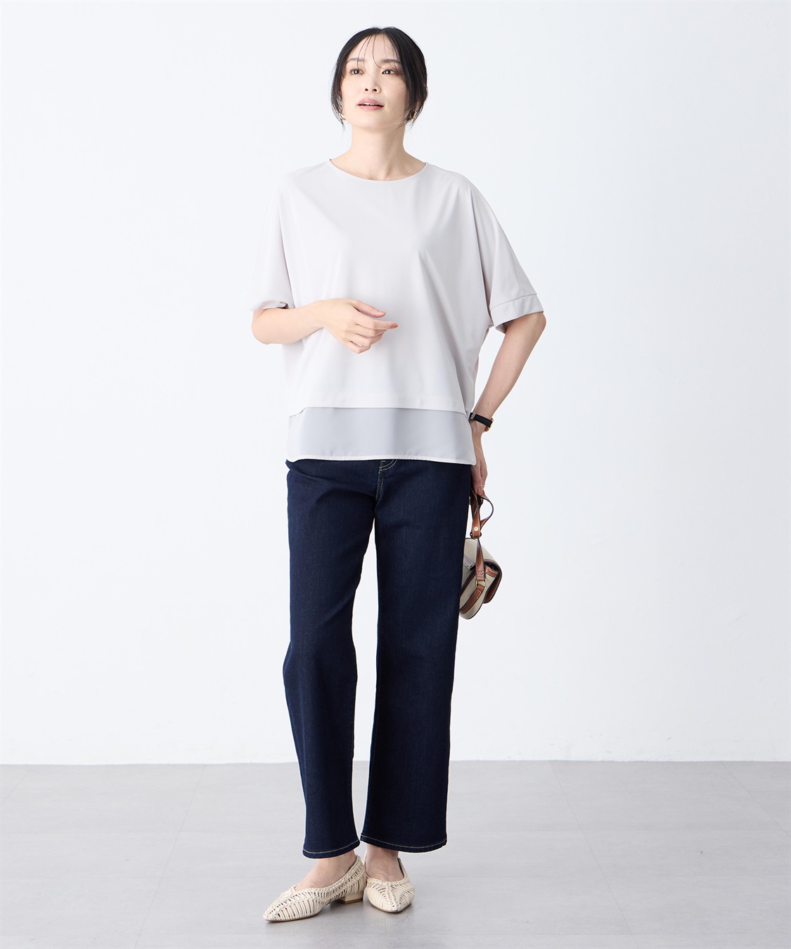 A/C DESIGN BY ALPHA CUBIC 裾シアーレイヤード風プルオーバー【接触冷感・UVカット】_sub_12