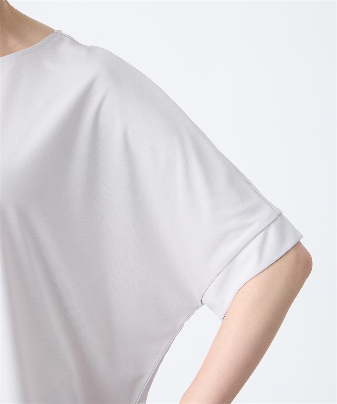 A/C DESIGN BY ALPHA CUBIC 裾シアーレイヤード風プルオーバー【接触冷感・UVカット】_sub_15