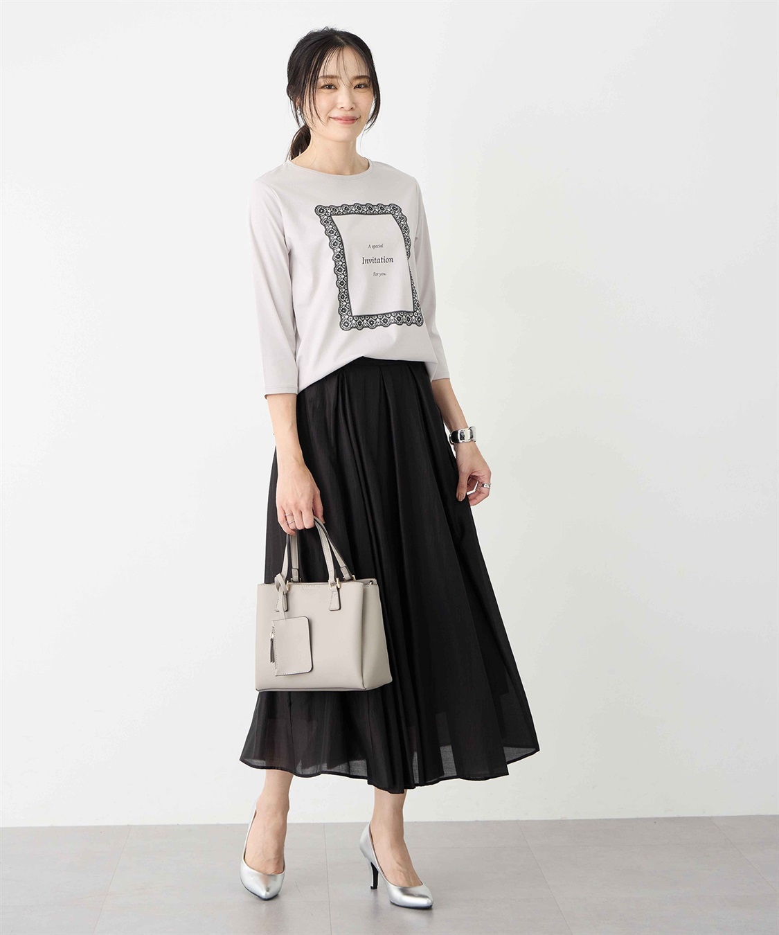 A/C DESIGN BY ALPHA CUBIC レースロゴTシャツ_sub_6