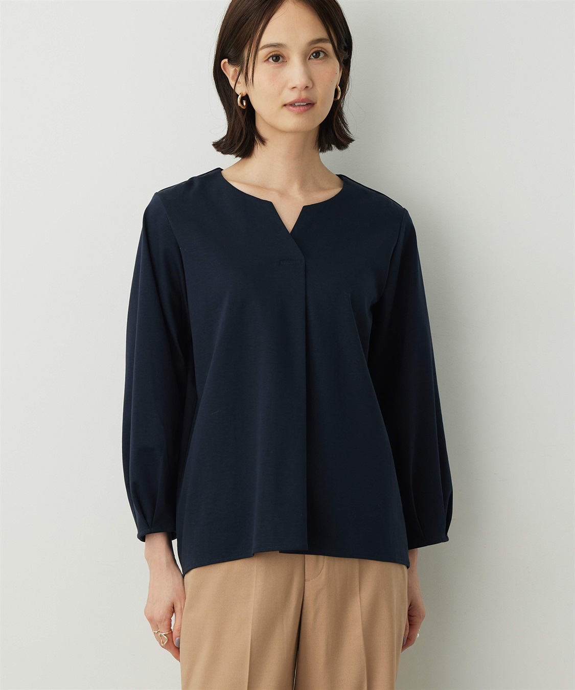shishimaruco様 YASHIKI】Fuyushigure Half Zip Knit (GREIGE)(1 GREIGE)｜ MSPC