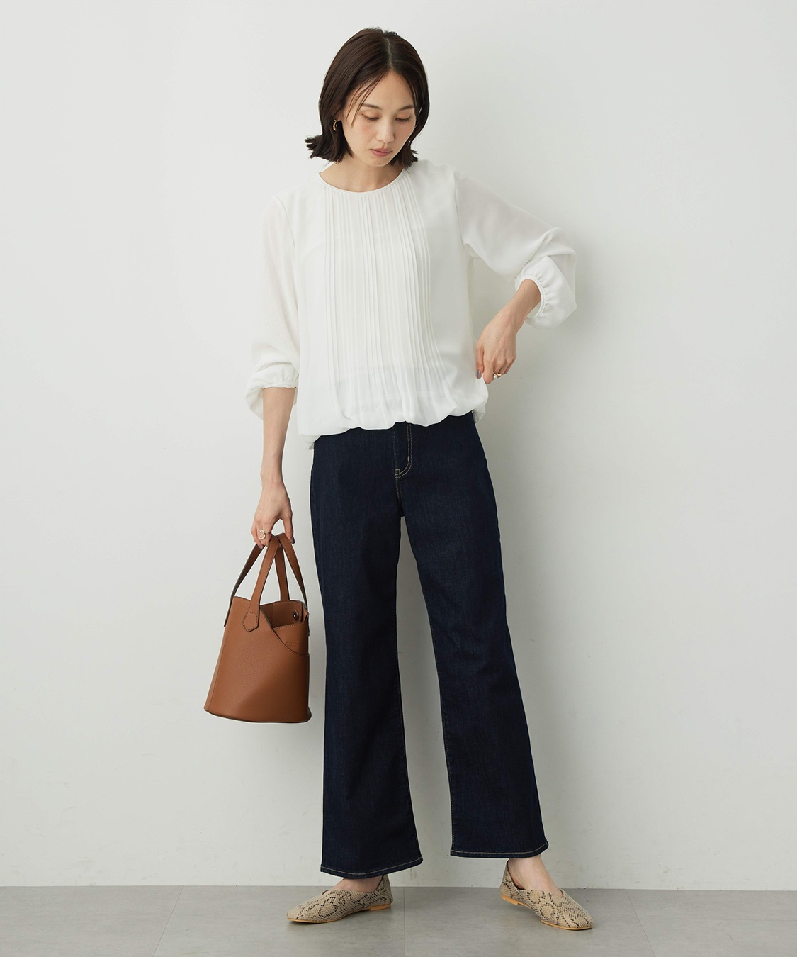 A/C DESIGN BY ALPHA CUBIC プリーツTブラウス_sub_11