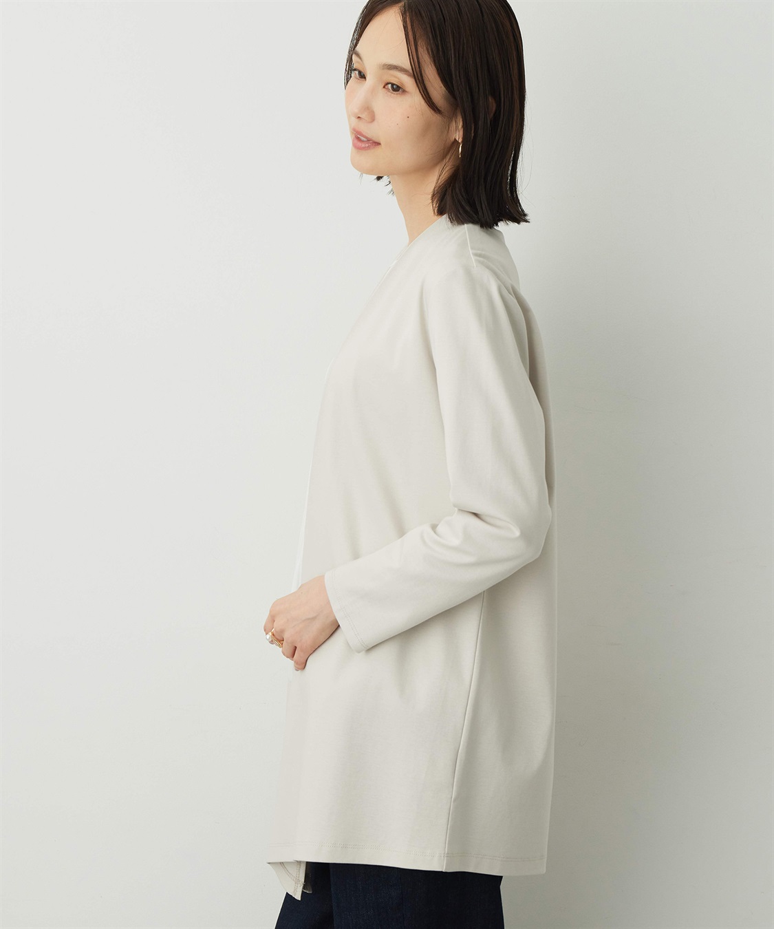 A/C DESIGN BY ALPHA CUBIC トッパーカーディガン_sub_1