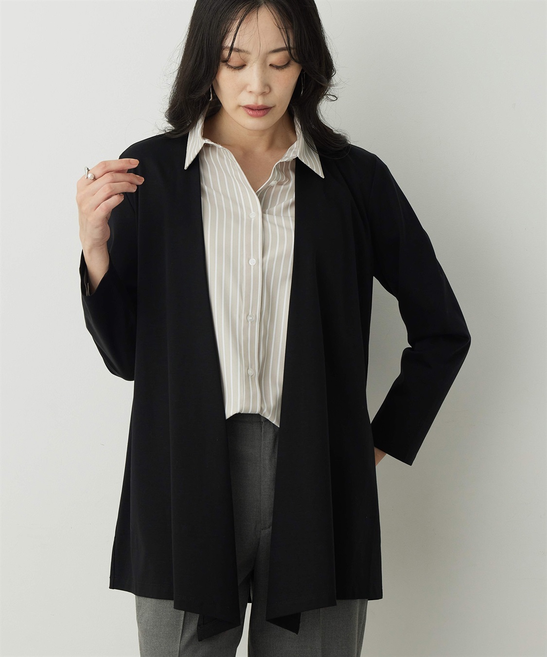 A/C DESIGN BY ALPHA CUBIC トッパーカーディガン_sub_3