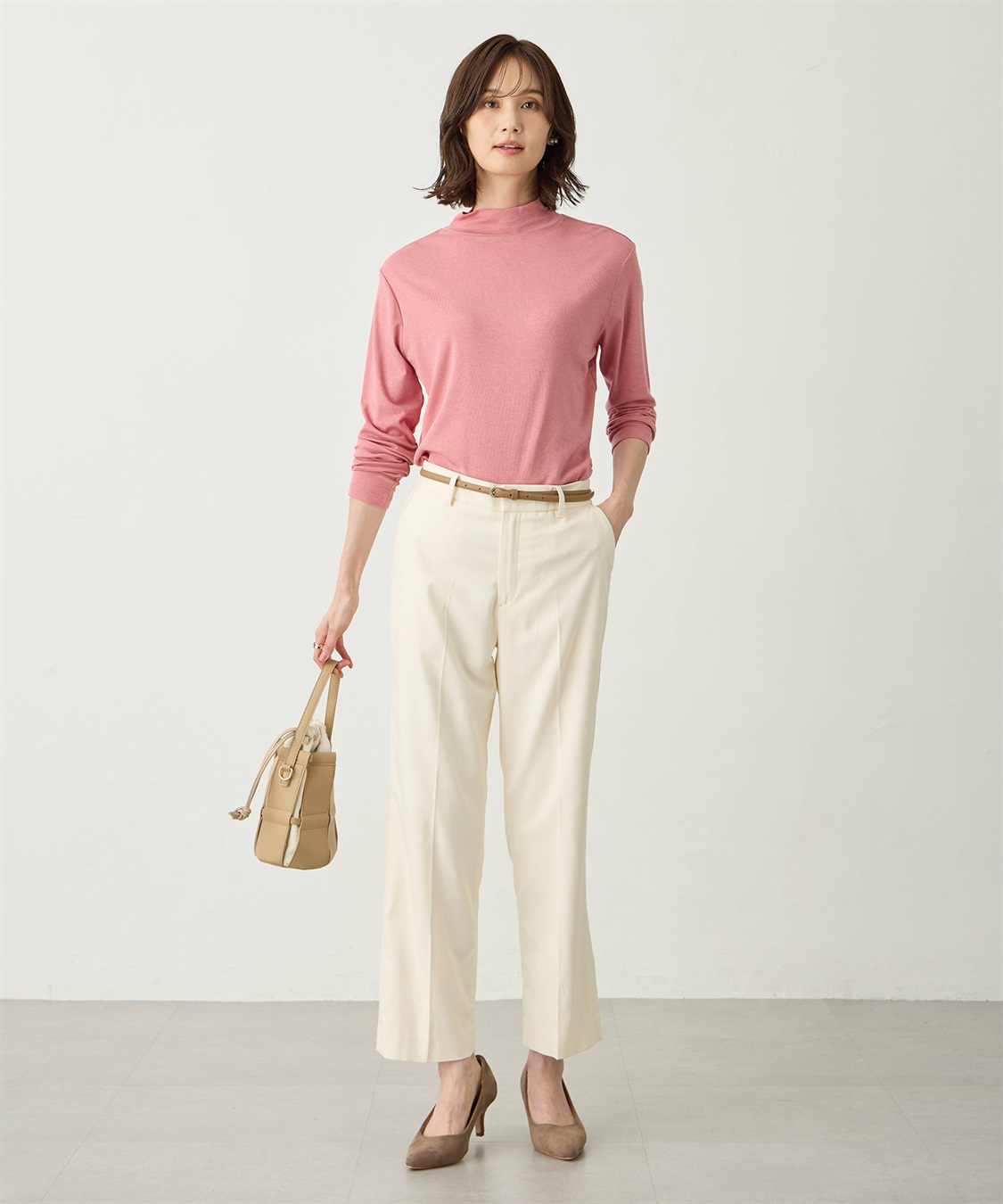 A/C DESIGN BY ALPHA CUBIC ウールミックスハイネックカットソー_sub_9