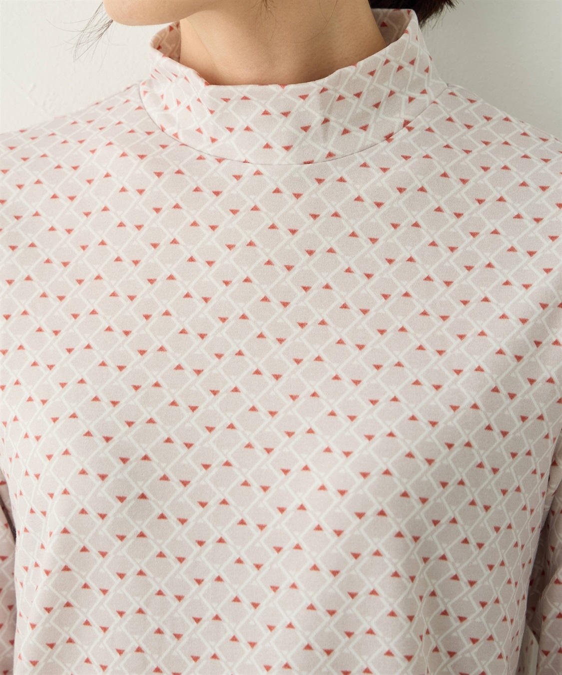 A/C DESIGN BY ALPHA CUBIC プリントハイネックカットソー_sub_11