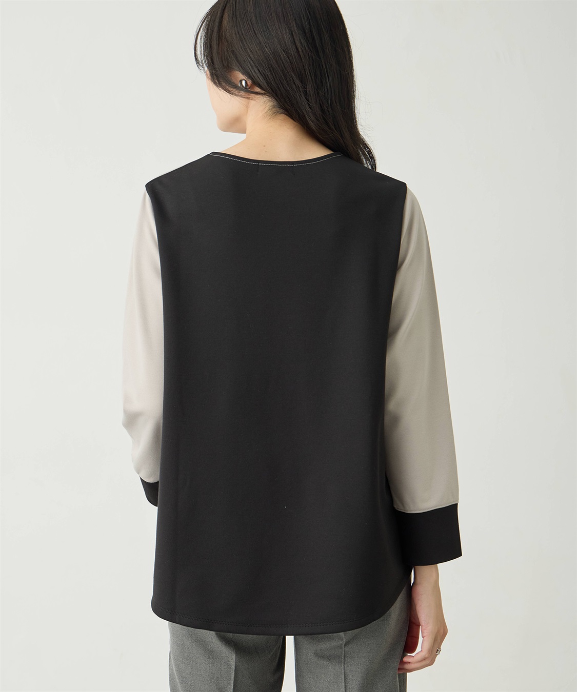 A/C DESIGN BY ALPHA CUBIC バイカラープルオーバー_sub_2