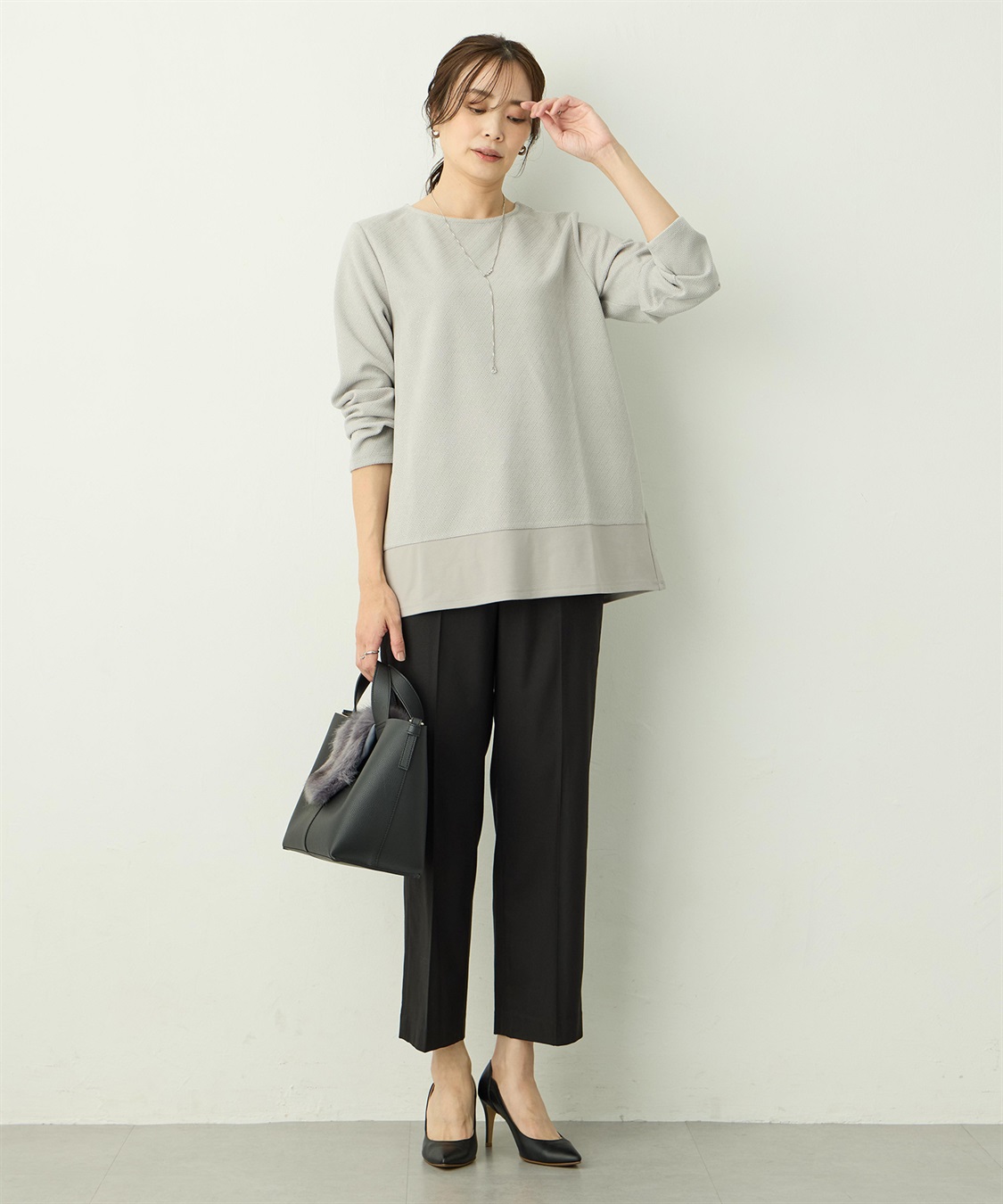 A/C DESIGN BY ALPHA CUBIC ラメジャガードチュニック_sub_7