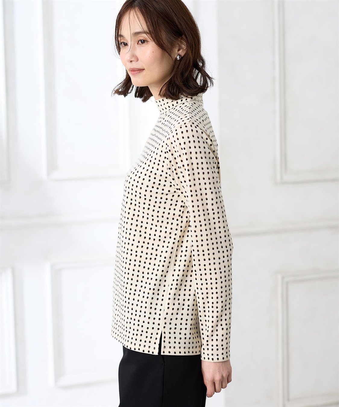 A/C DESIGN BY ALPHA CUBIC プリントハイネックプルオーバー_sub_1