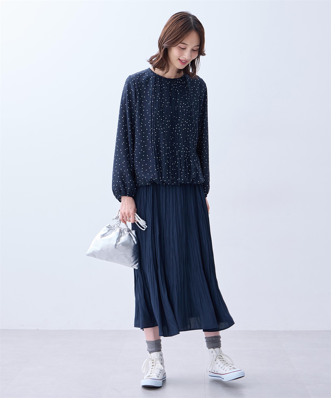 A/C DESIGN BY ALPHA CUBIC プリーツTブラウス_sub_7