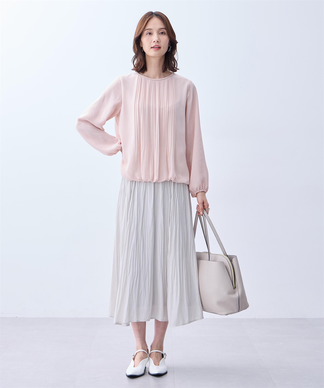 A/C DESIGN BY ALPHA CUBIC プリーツTブラウス_sub_9