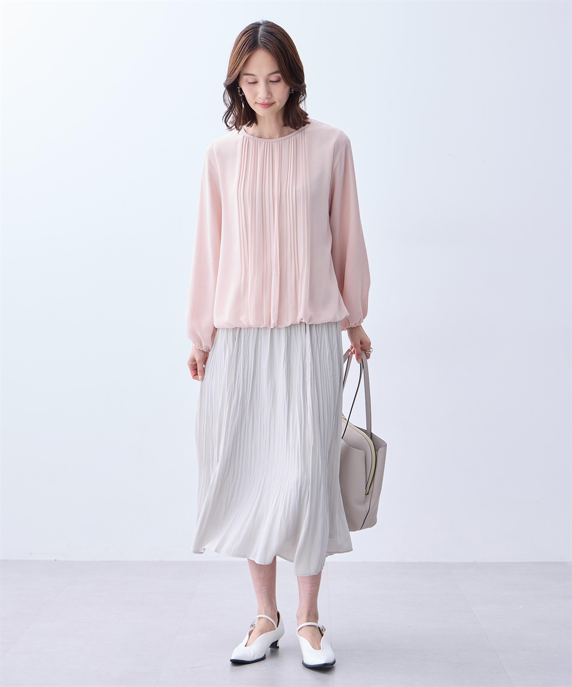 A/C DESIGN BY ALPHA CUBIC プリーツTブラウス_sub_10