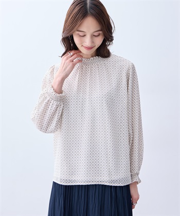 A/C DESIGN BY ALPHA CUBIC ジャガードTブラウス_subthumb_1