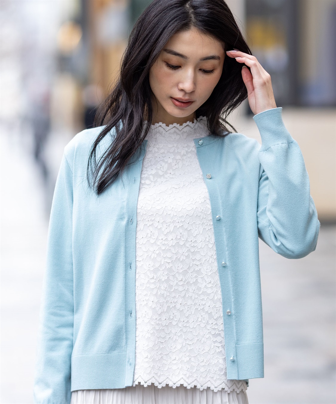 A/C DESIGN BY ALPHA CUBIC フロントレースハイネックプルオーバー_sub_1