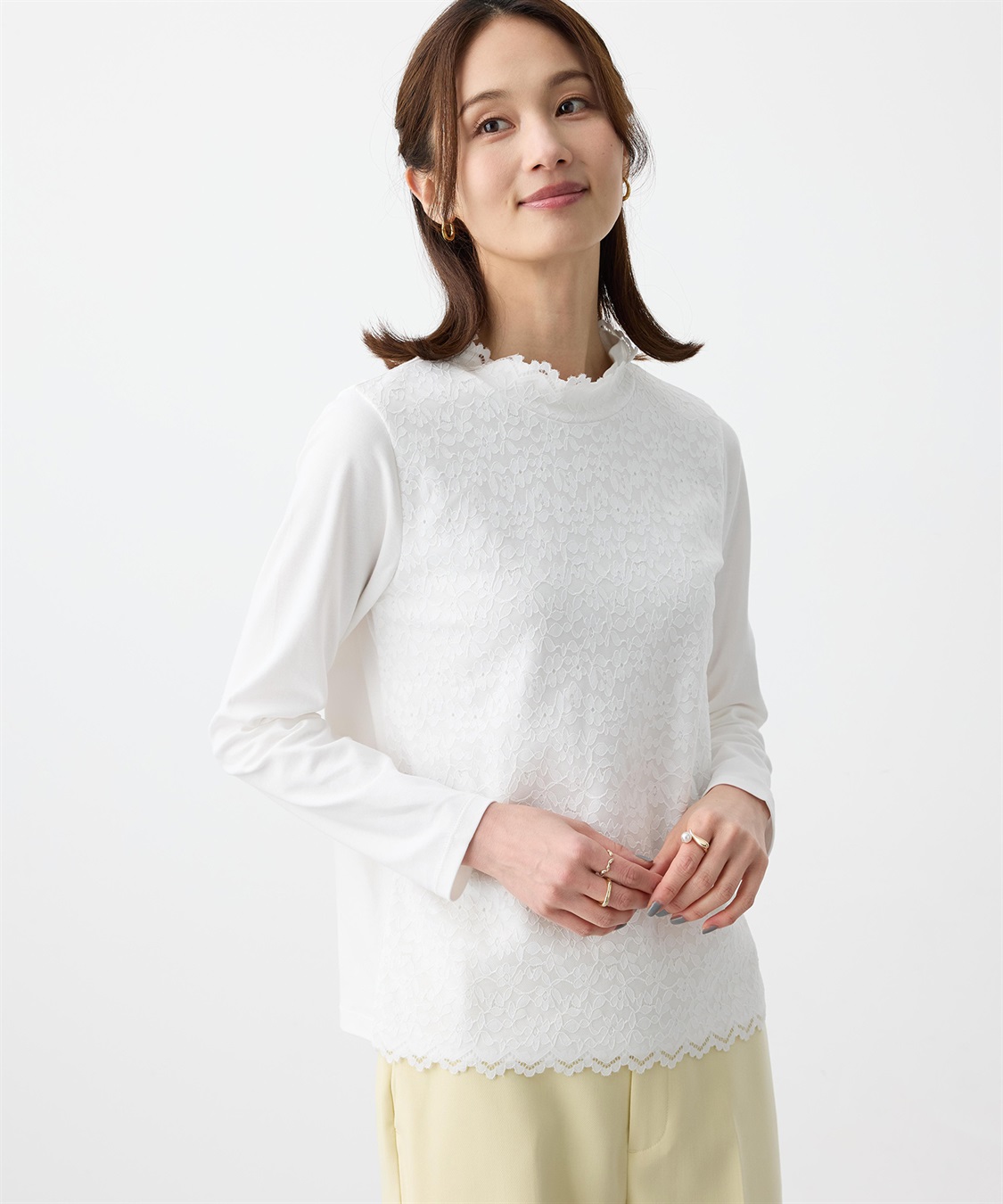 A/C DESIGN BY ALPHA CUBIC フロントレースハイネックプルオーバー_sub_5