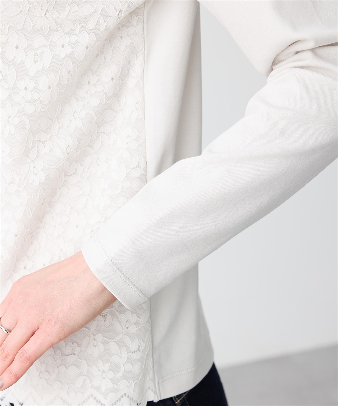 A/C DESIGN BY ALPHA CUBIC フロントレースハイネックプルオーバー_sub_11