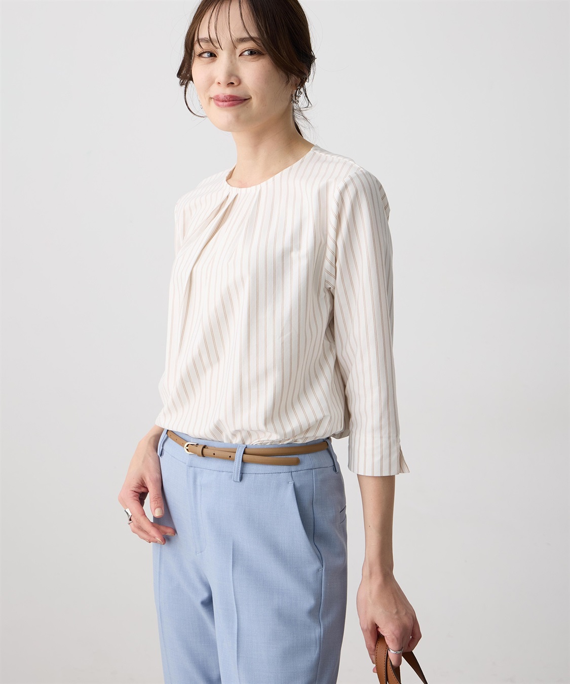 A/C DESIGN BY ALPHA CUBIC ストライプタックプルオーバー_sub_1