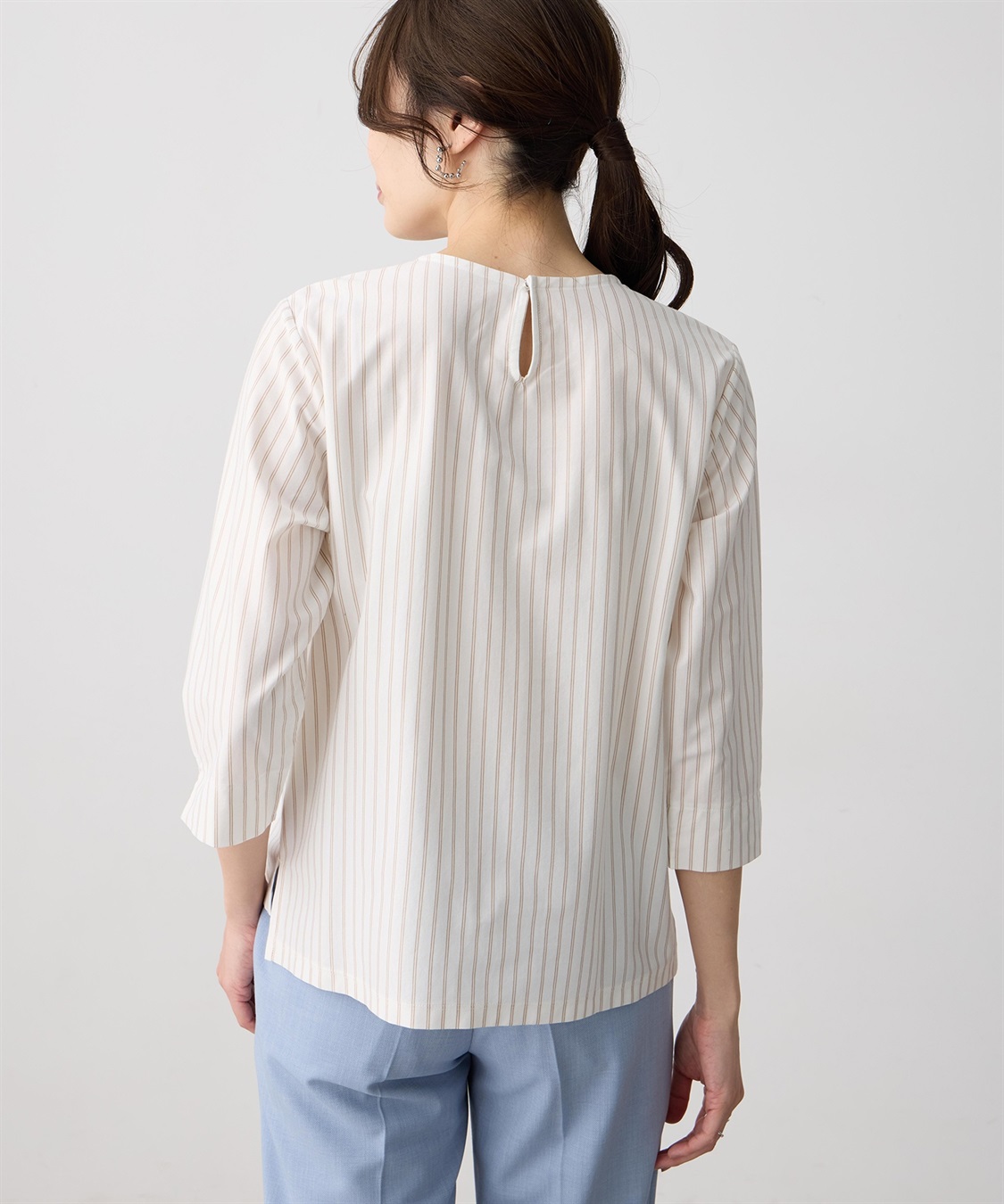 A/C DESIGN BY ALPHA CUBIC ストライプタックプルオーバー_sub_5