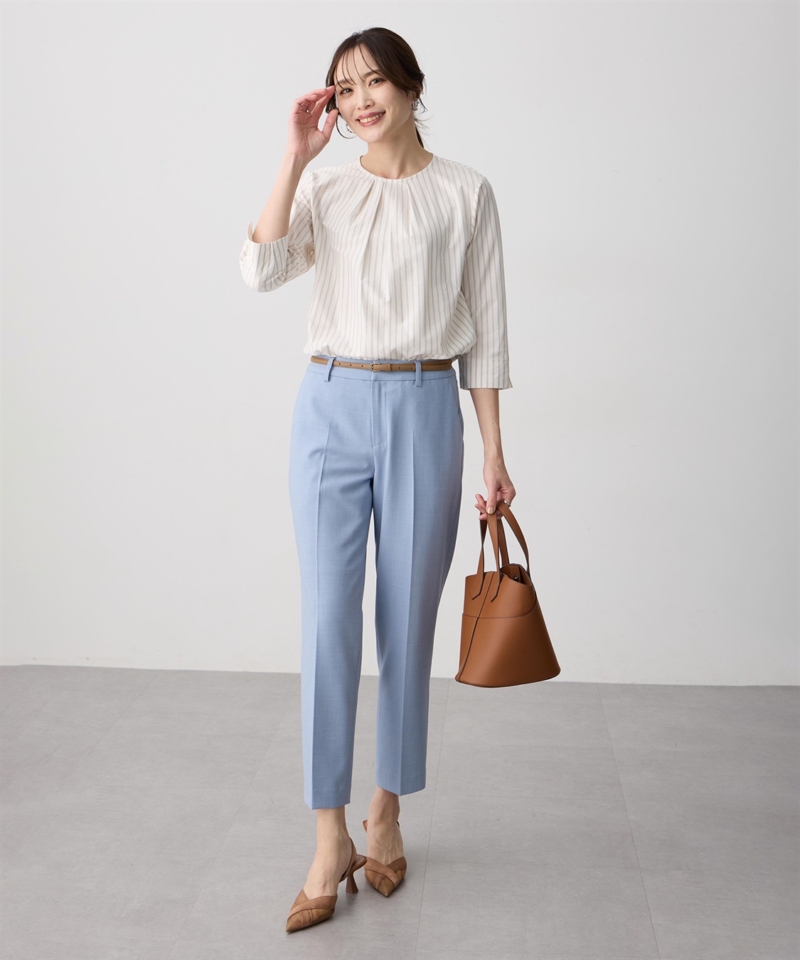 A/C DESIGN BY ALPHA CUBIC ストライプタックプルオーバー_sub_15