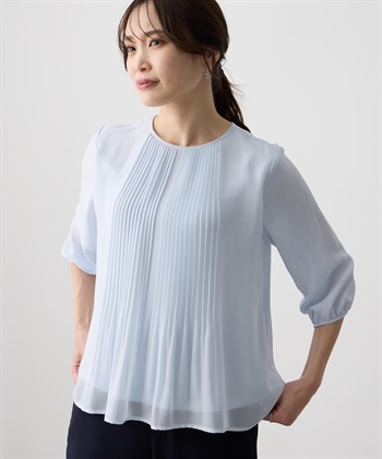 A/C DESIGN BY ALPHA CUBIC シフォンプリーツＴブラウス_subthumb_5