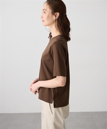 A/C DESIGN BY ALPHA CUBIC クルーネックTシャツ【すごツヤ・UVカット・接触冷感】_subthumb_1