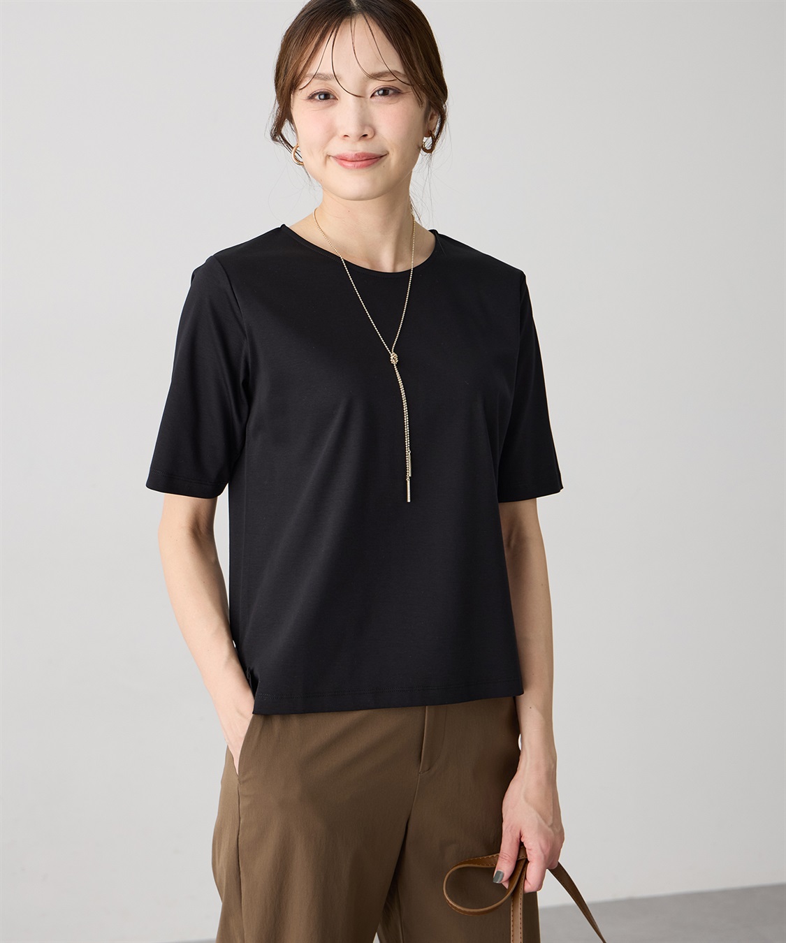 A/C DESIGN BY ALPHA CUBIC クルーネックTシャツ【すごツヤ・UVカット・接触冷感】_sub_6