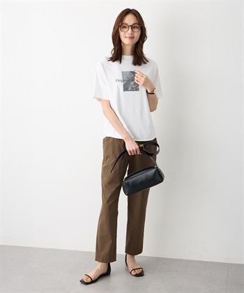 A/C DESIGN BY ALPHA CUBIC モックネック箔プリントロゴTシャツ【すごツヤ・接触冷感・UVカット】_subthumb_6