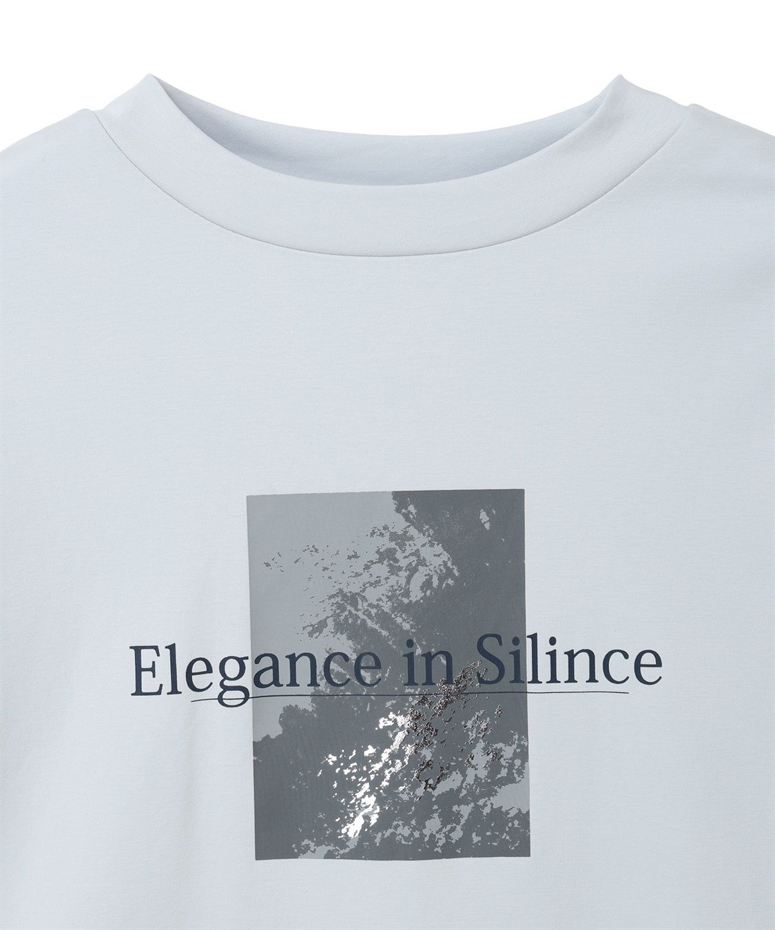 A/C DESIGN BY ALPHA CUBIC モックネック箔プリントロゴTシャツ【すごツヤ・接触冷感・UVカット】_sub_14