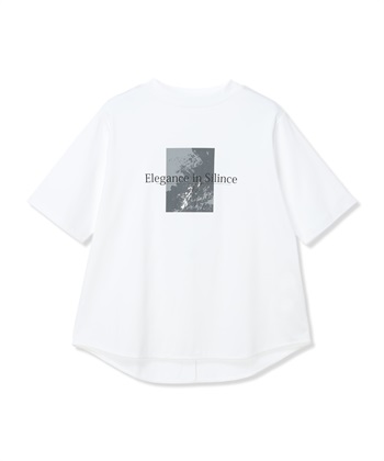 A/C DESIGN BY ALPHA CUBIC モックネック箔プリントロゴTシャツ【すごツヤ・接触冷感・UVカット】_subthumb_19