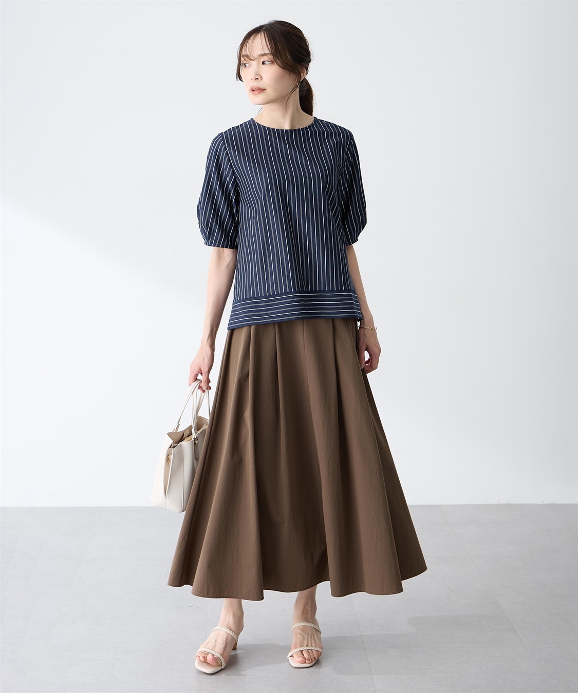 A/C DESIGN BY ALPHA CUBIC ストライプタックプルオーバー_sub_5