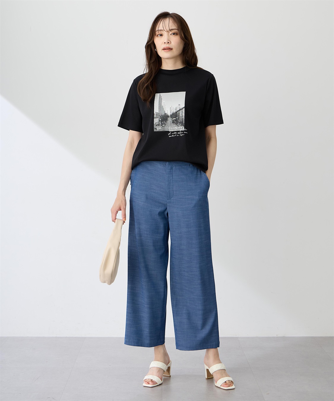 A/C DESIGN BY ALPHA CUBIC 【ALCOLLAGEプリント】フォトプリントモックネックＴシャツ【すごツヤ・UVカット・接触冷感】_sub_8