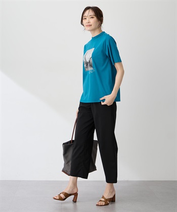 A/C DESIGN BY ALPHA CUBIC 【ALCOLLAGEプリント】フォトプリントモックネックＴシャツ【すごツヤ・UVカット・接触冷感】_subthumb_11