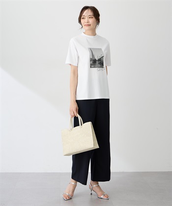 A/C DESIGN BY ALPHA CUBIC 【ALCOLLAGEプリント】フォトプリントモックネックＴシャツ【すごツヤ・UVカット・接触冷感】_subthumb_14