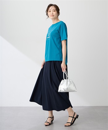 A/C DESIGN BY ALPHA CUBIC 【ALCOLLAGEプリント】プリントボートネックＴシャツ【すごツヤ・UVカット・接触冷感】_subthumb_8