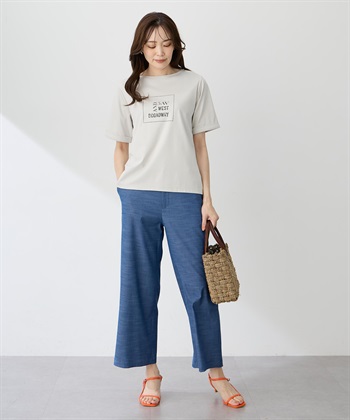 A/C DESIGN BY ALPHA CUBIC 【ALCOLLAGEプリント】プリントボートネックＴシャツ【すごツヤ・UVカット・接触冷感】_subthumb_10
