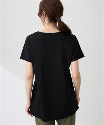 A/C DESIGN BY ALPHA CUBIC 【ALCOLLAGEプリント】フォトプリントストライプＴシャツ【すごツヤ・UVカット・接触冷感】_subthumb_2