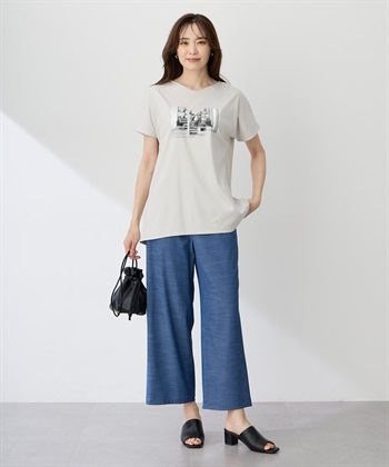 A/C DESIGN BY ALPHA CUBIC 【ALCOLLAGEプリント】フォトプリントストライプＴシャツ【すごツヤ・UVカット・接触冷感】_subthumb_4