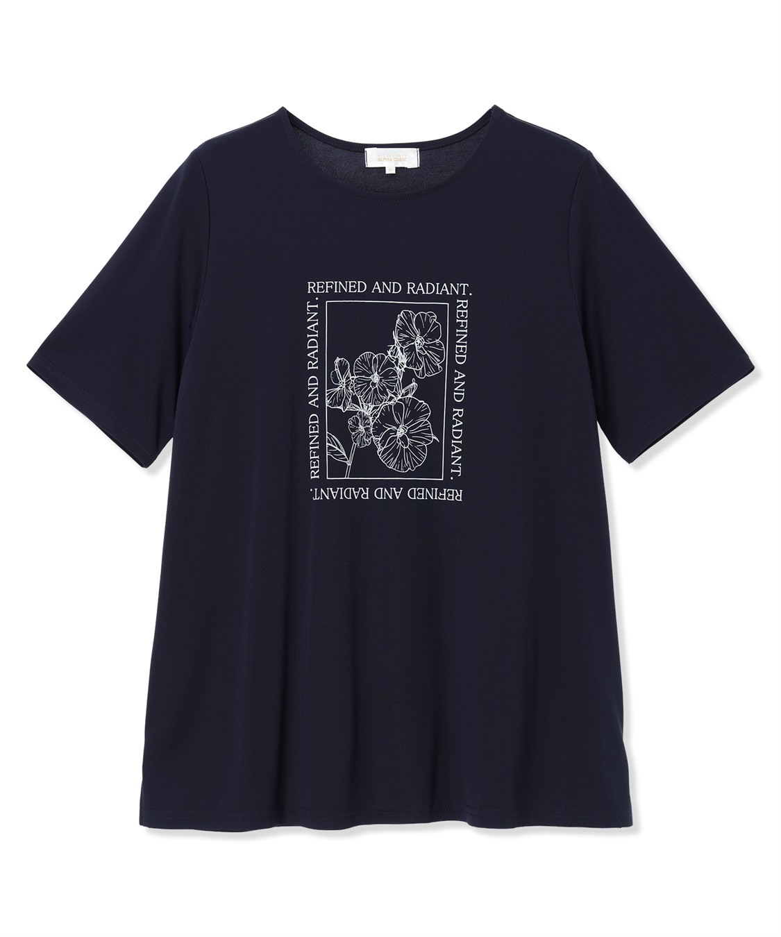 A/C DESIGN BY ALPHA CUBIC フラワーイラストプリントＴシャツ【ひやツヤ・UVカット・接触冷感】_sub_29