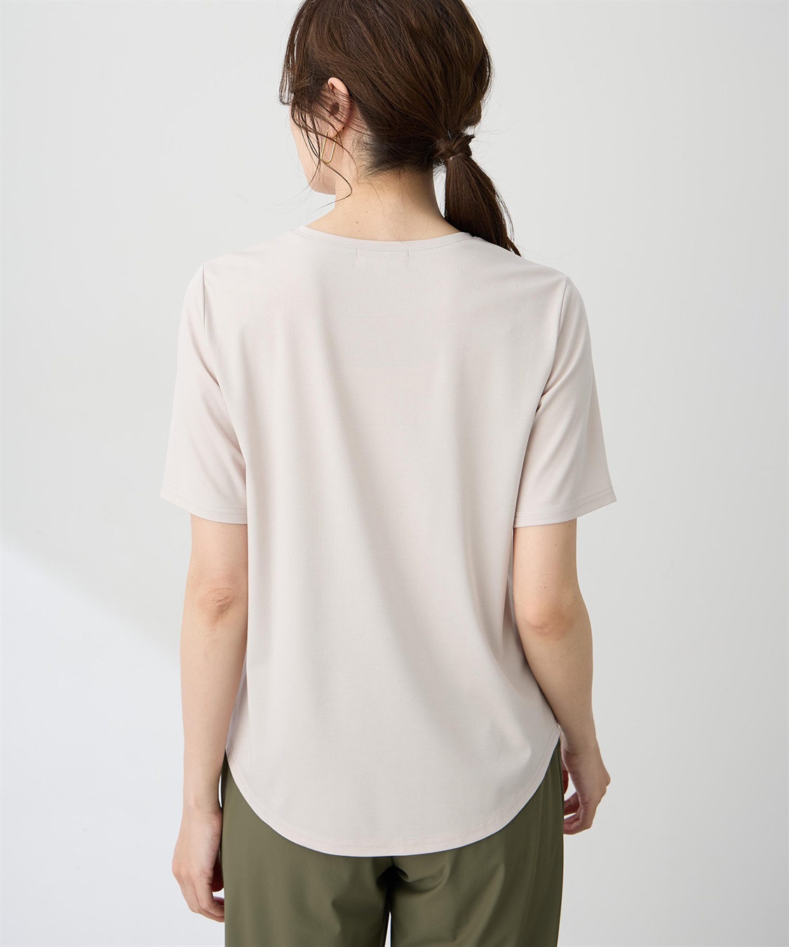 A/C DESIGN BY ALPHA CUBIC モチーフプリントＴシャツ【ひやツヤ・UVカット・接触冷感】_sub_2