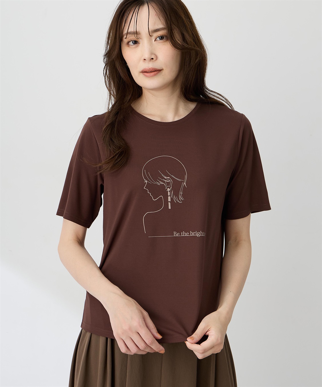 A/C DESIGN BY ALPHA CUBIC モチーフプリントＴシャツ【ひやツヤ・UVカット・接触冷感】_sub_3