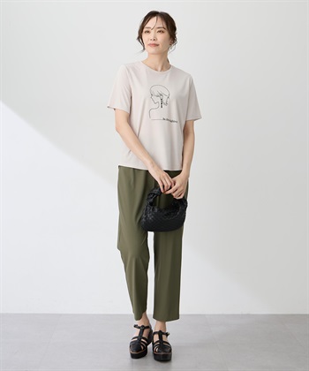 A/C DESIGN BY ALPHA CUBIC モチーフプリントＴシャツ【ひやツヤ・UVカット・接触冷感】_subthumb_7