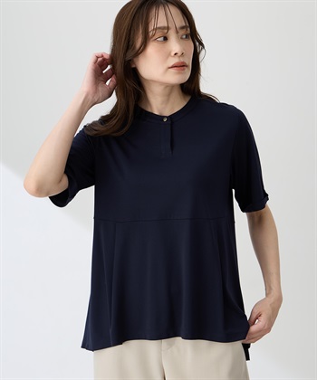 A/C DESIGN BY ALPHA CUBIC クルーネックペプラムTシャツ【ひやツヤ・UVカット・接触冷感】_subthumb_5