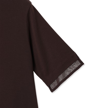 A/C DESIGN BY ALPHA CUBIC シフォンドッキングTシャツ【接触冷感・UVカット】_subthumb_14
