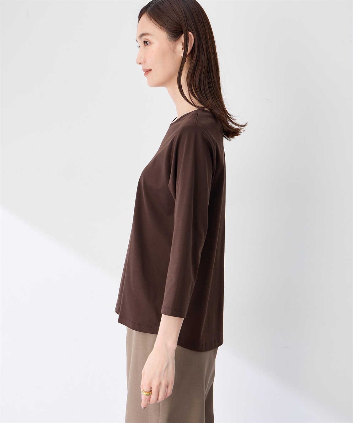 A/C DESIGN BY ALPHA CUBIC 【藤井桜子さんコラボ】グラフィックプリント7分袖Tシャツ_sub_6