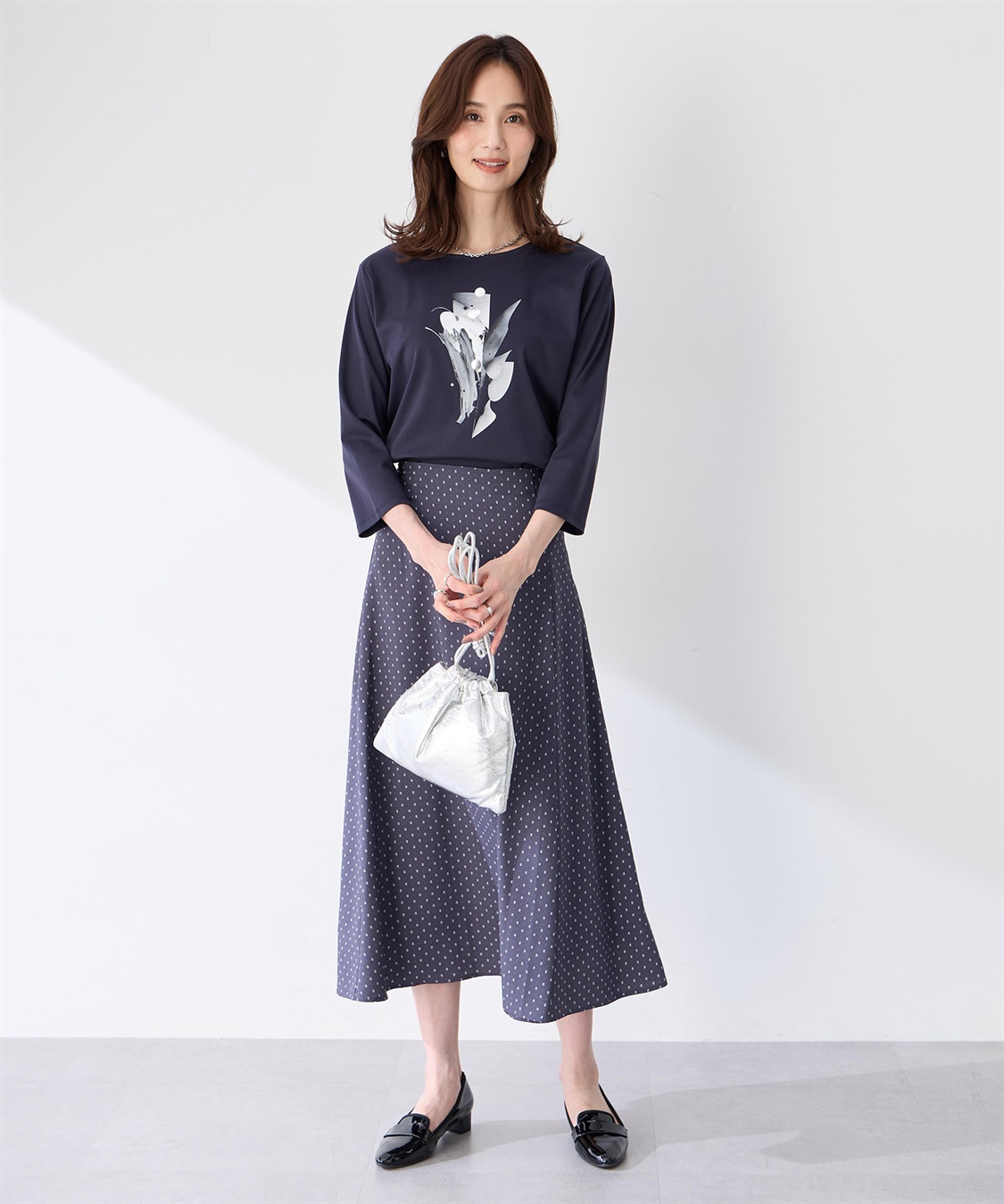 A/C DESIGN BY ALPHA CUBIC 【藤井桜子さんコラボ】グラフィックプリント7分袖Tシャツ_sub_11