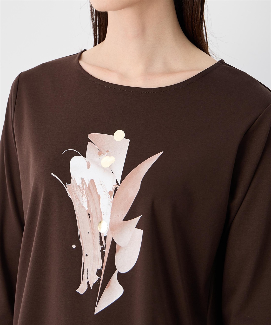 A/C DESIGN BY ALPHA CUBIC 【藤井桜子さんコラボ】グラフィックプリント7分袖Tシャツ_sub_15